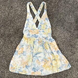 Abercrombie & Fitch linen floral blend romper